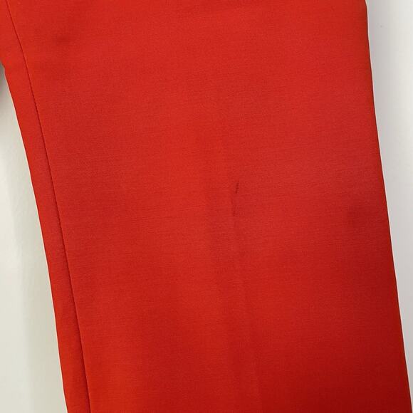 Theory Classic Skinny Pants Fire Opal Red Orange Stretch 8 Work Casual Career - Picture 8 of 10